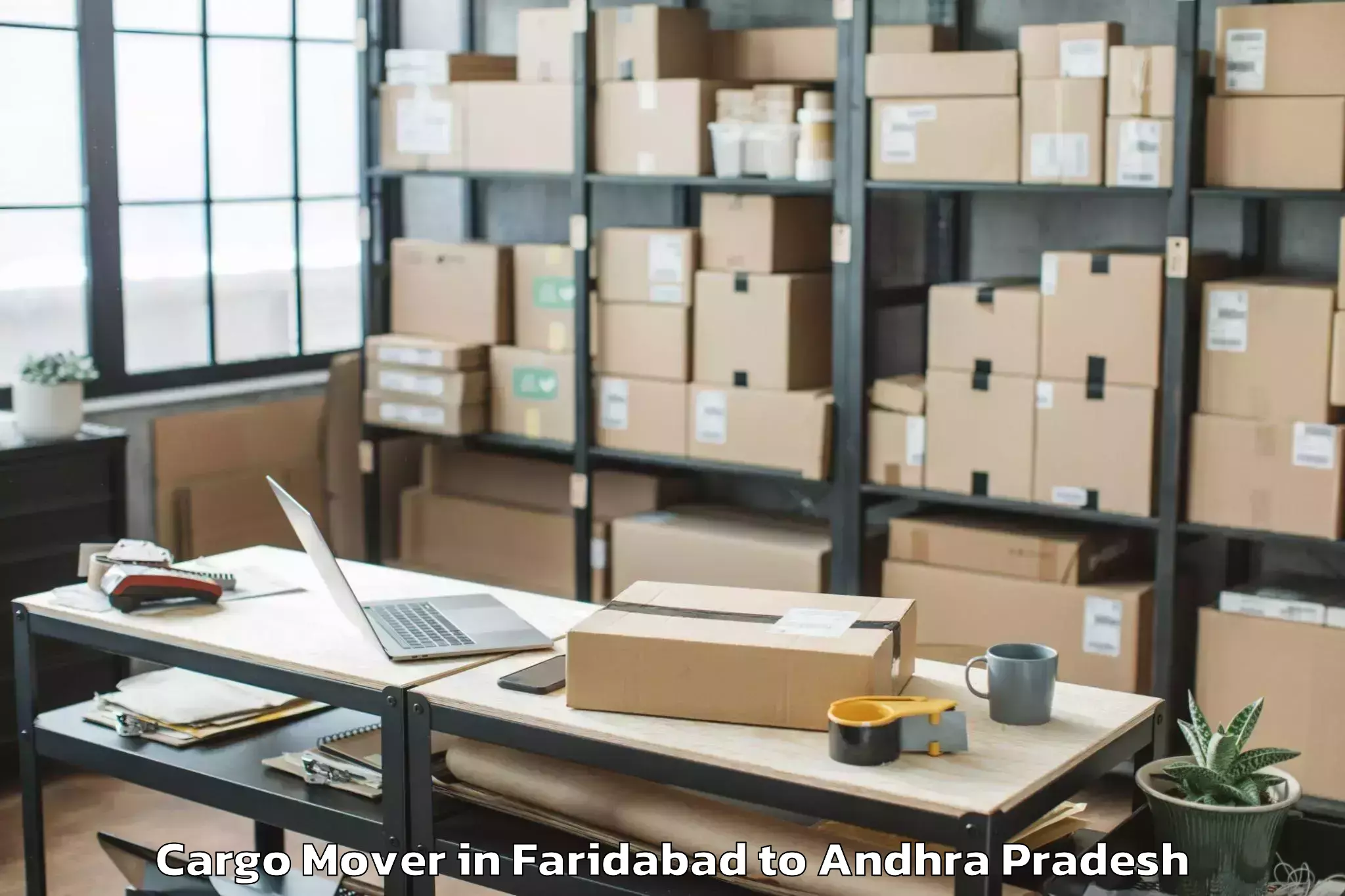 Book Faridabad to Jangareddygudem Cargo Mover